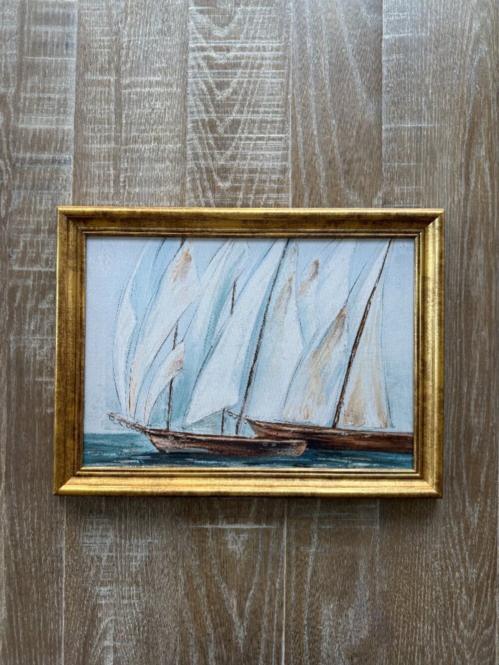 Threshold Sailboats Framed Wall Canvas  - 16" x 12"